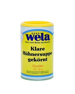 Klare Hühnersuppe gekörnt